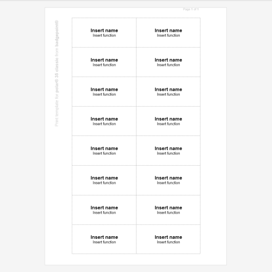 badgepoint polar® 35 classic_7434_Word template
