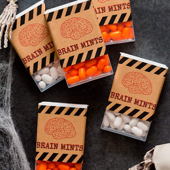 Halloween design firkantet etiketter
