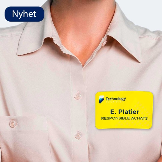 Nyhet: Få trykte selvklebende navneetiketter
