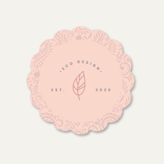 Lenke til Avery PrintService med blomstformede etiketter