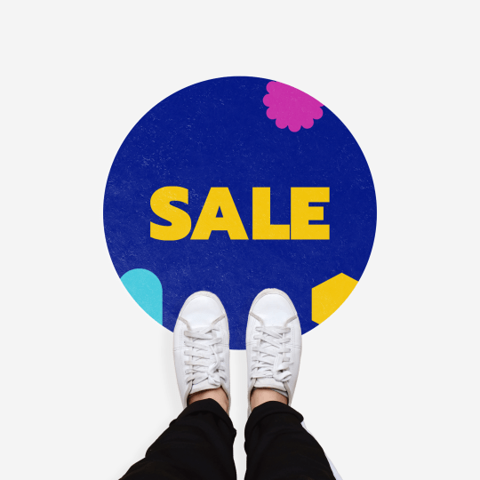 Black Friday-gulvklistremerker