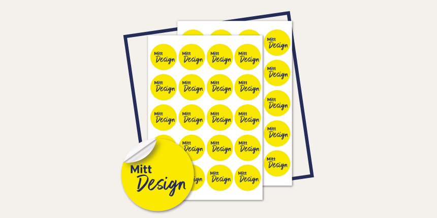 Avery PrintService etiketter og klistremerker med ditt design på