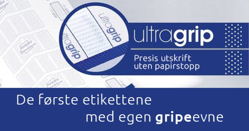 Avery Etiketter med Ultragrip