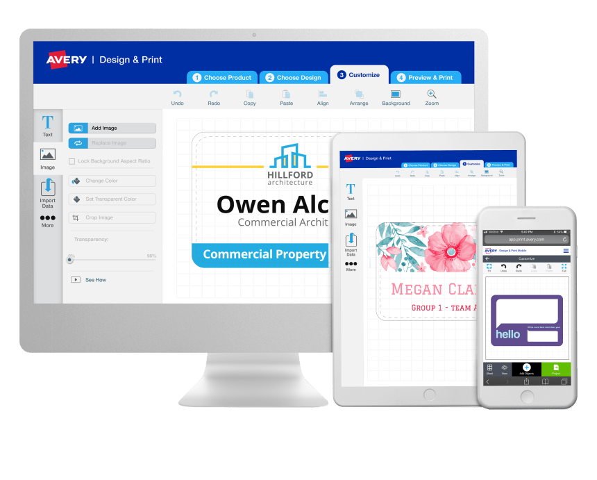 Gratis online designverktøy - Avery Design & Print