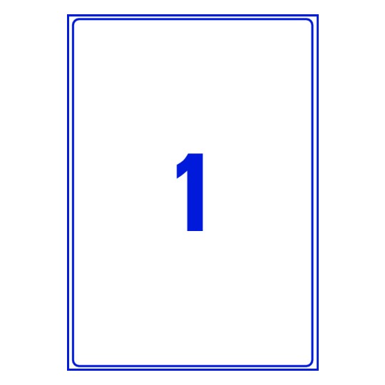 1 stk. etiketter per ark