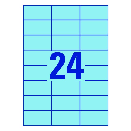 24 stk. etiketter per ark