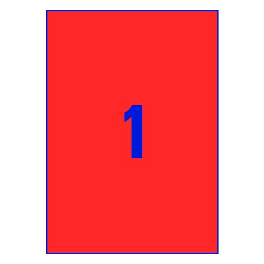 1 stk. etiketter per ark