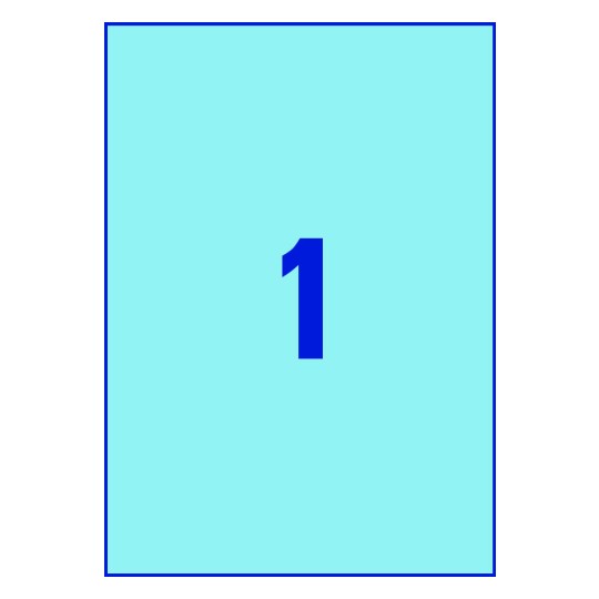 1 stk. etiketter per ark