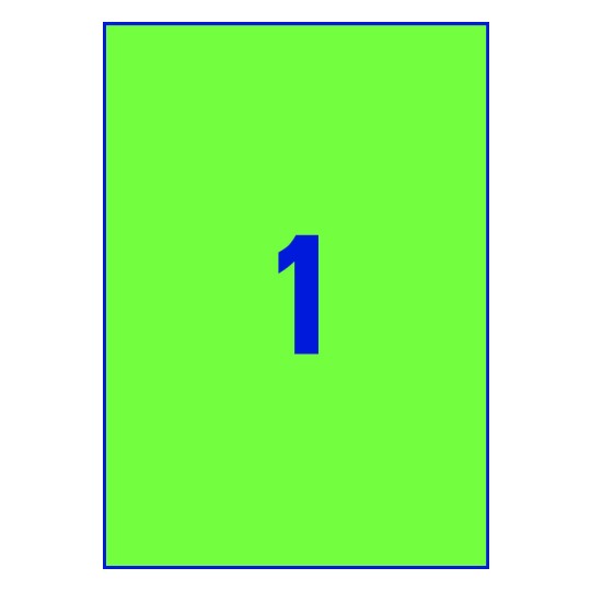 1 stk. etiketter per ark