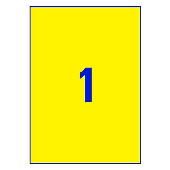 1 stk. etiketter per ark