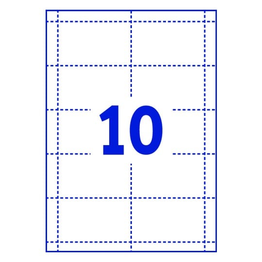 10 stk. etiketter per ark