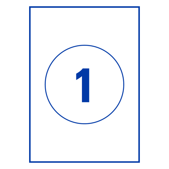 1 stk. etiketter per ark