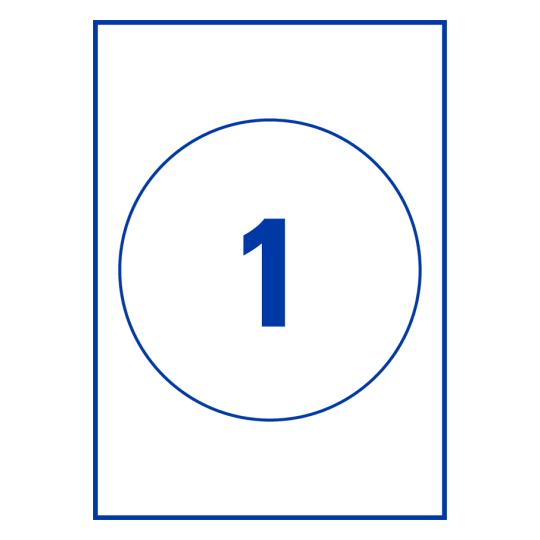 1 stk. etiketter per ark