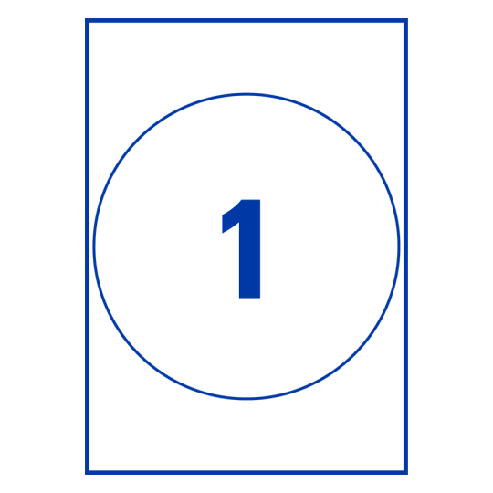 1 stk. etiketter per ark