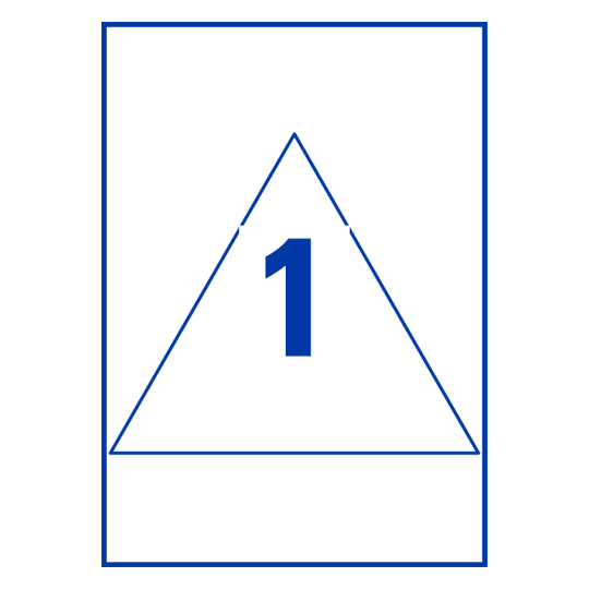 1 stk. etiketter per ark