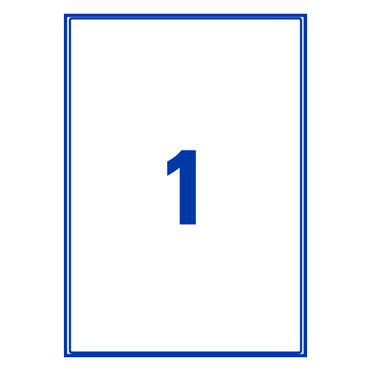 1stk. etiketter per ark