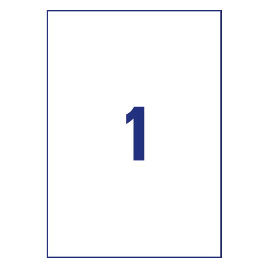 1 stk. etiketter per ark