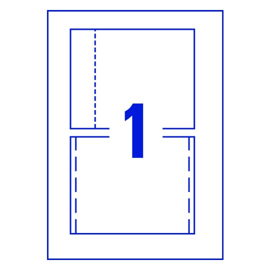 1 stk. etiketter per ark