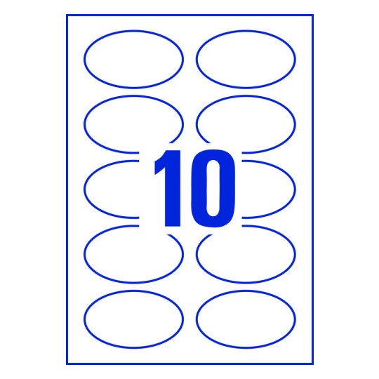 10 stk. etiketter per ark