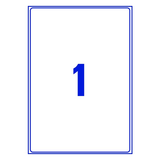 1 stk. etiketter per ark