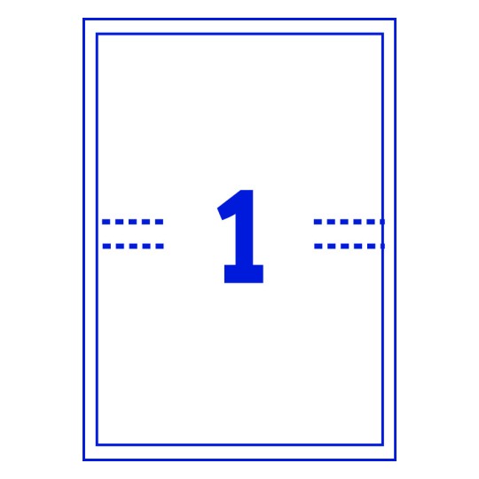 1 stk. etiketter per ark