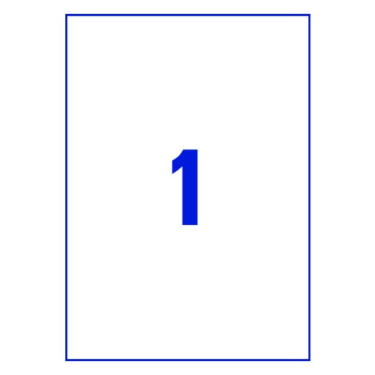 1 stk. etiketter per ark