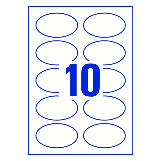 10 stk. etiketter per ark
