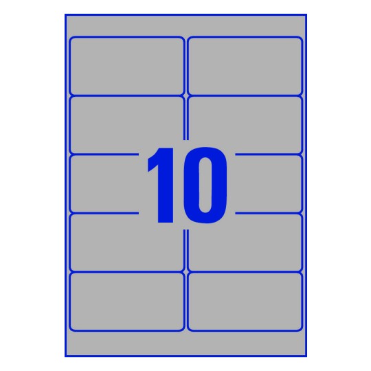 10 stk. etiketter per ark