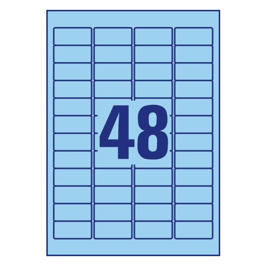 48 stk. etiketter per ark