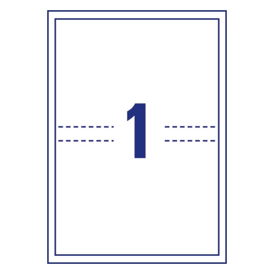1 stk. etiketter per ark