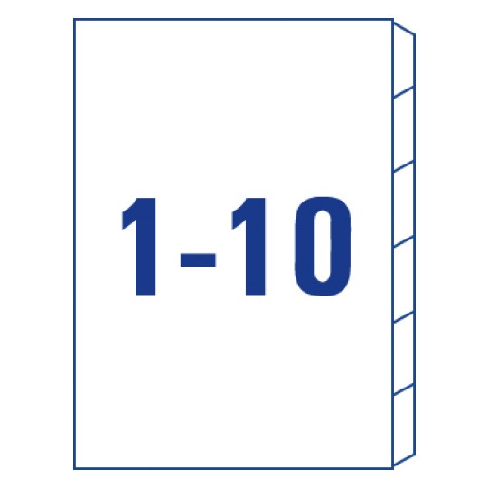 1-10 skilleark
