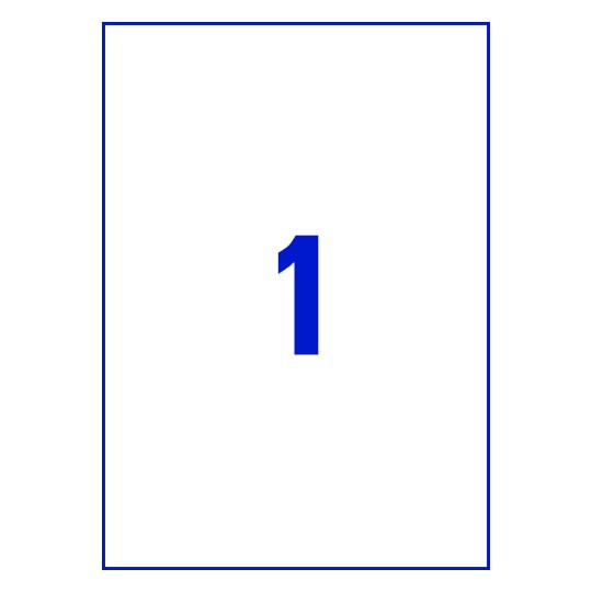 1 stk. etiketter per ark