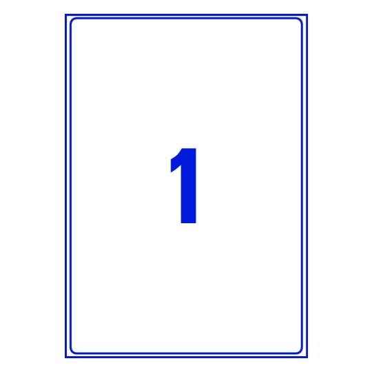 1 stk. etiketter per ark