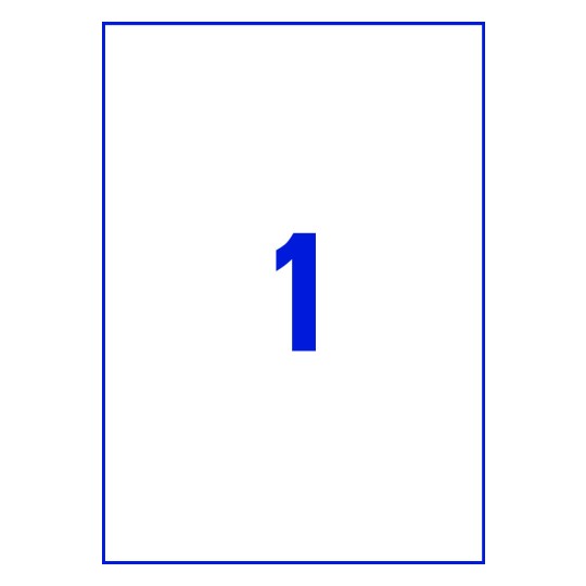 1 stk. etiketter per ark