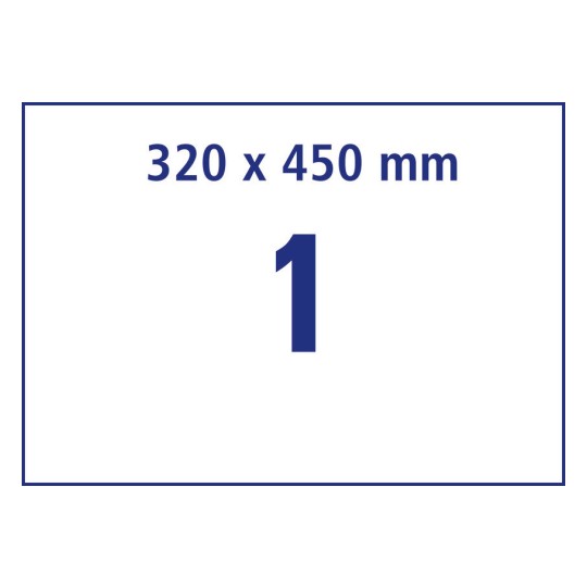 1 stk. etiketter per ark