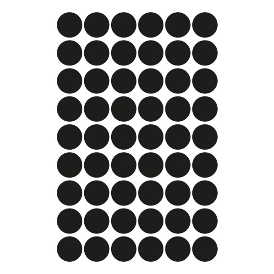 Illustrasjon enkeltark, Artikkel: 3140, markeringspunkter, format: ⌀ 12 mm, 54 markeringspunkter/ark