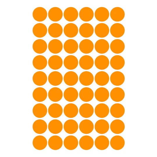 Illustrasjon enkeltark, artikkel: 3148, markeringspunkter, format: ⌀ 12 mm, 54 markeringspunkter/ark?
