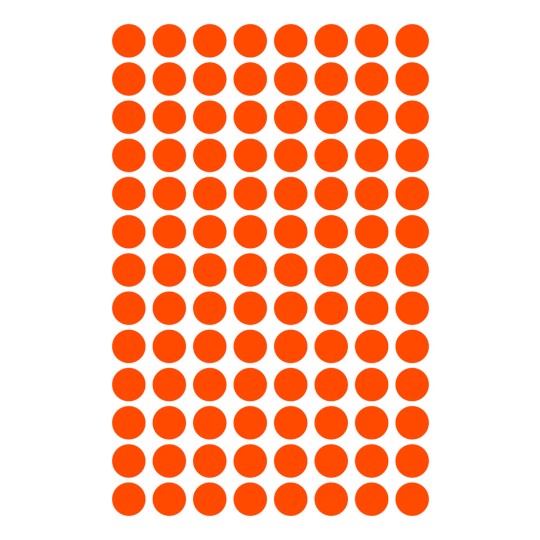 Avbildning enkeltark, artikkel: 3177, markeringspunkter, format: ⌀ 8 mm, 104 markeringspunkter/ark?