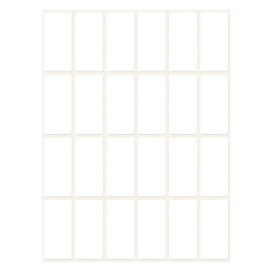 Avbildning enkeltside, Artikkel: 3324, flerbruksetiketter, format: 38 x 18 mm, 24 etiketter/ark