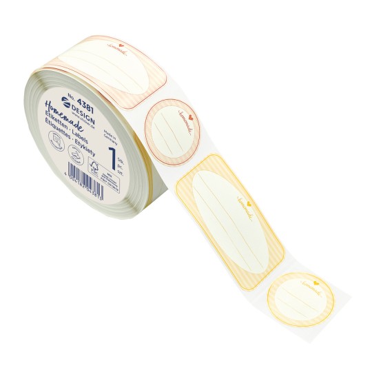 Pakningsbilde: Z-Design Skrivbare klistremerker (avtakbare), Artikkel: 4381, Format: ⌀ 38 mm, Innhold: 600 etiketter / 1 rull, 600 etiketter/rull?