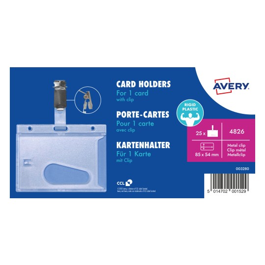 Produktbilde: Avery Zweckform, Artikkel: 4826, Navneskilt, 54 x 85 mm, 25 stk?