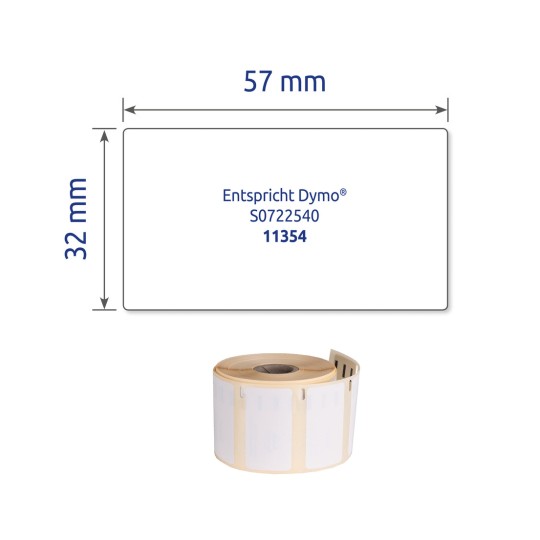 Enkelbilde Etikett, Artikkel: ASS0722540, Rulleetiketter, Format: 32 x 57 mm, 500 etiketter/rull?