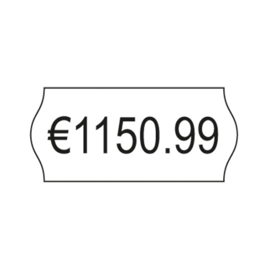 Enkelbilde etikett, Artikkel: PLR1226, prismarkeringsetiketter, 1-linje, format: 26 x 12 mm, 1.500 etiketter/rull?