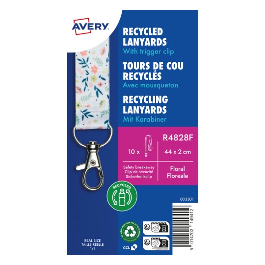 Produktbilde: Avery Zweckform, Artikkel: R4828F, Nøkkelbånd, 20 x 440 mm, Liten pakke, 10 stykker?
