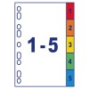Ready Index™ med 5 faner UTGÅTT 01733501 222 x 297 mm