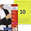 Utskriftbare armbånd, gule UTGÅTT L4001-10 Innhold: 100 Deler