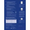 Bildet er en detaljert oversikt over kvalitetsprinterpapirer fra Avery Zweckform. Det inkluderer informasjon om sertifiseringer som FSC og EU Ecolabel, papiregenskaper og aldringsbestandighet i henhold til ISO 9706. Detaljer om ulike papirtyper, deres formater, vekt og anbefalte bruksområder for forskjellige utskriftsmetoder er også inkludert.