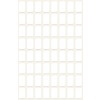 Avbildning enkeltark, artikkel: 3041, flerbruksetiketter, format: 13 x 8 mm, 64 etiketter/ark.
