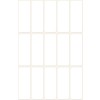 Illustrasjon enkeltark, Artikkel: 3076, Universaletiketter, Format: 38 x 14 mm, 15 etiketter/ark?
