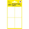Pakkebilde: Avery Zweckform Non A4 Universal-etiketter for håndskrift, artikkel: 3087, format: 54 x 35 mm, innhold: 24 etiketter / 6 ark, 4 etiketter/ark?